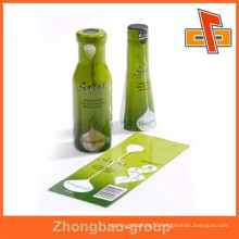 OEM factory china vendor customize waterproof plastic PET heat sensitive custom shrink wrap labels with printing